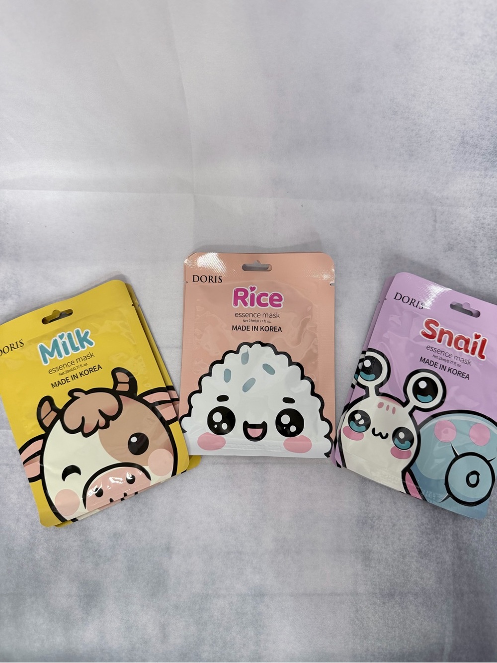 🐮Korean skincare 2milk,2rice and 2snail masks